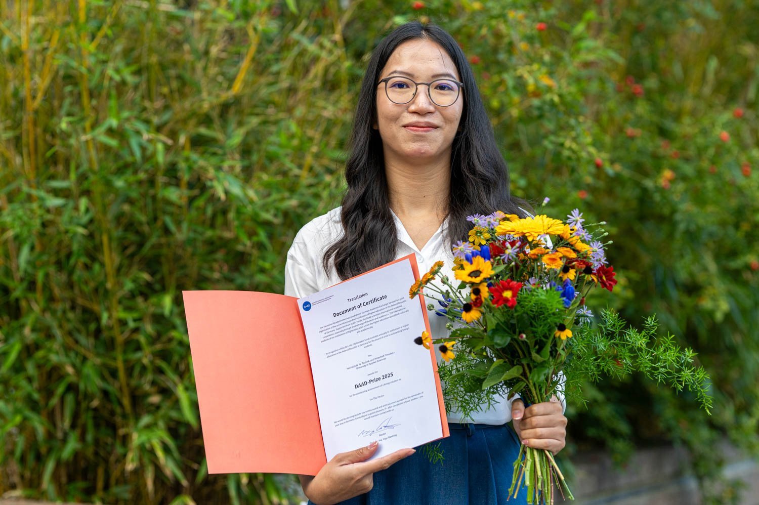 DAAD prizewinner Thi Thu Ha Le