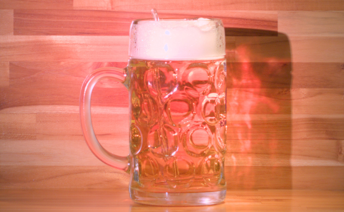 Regelung der Schaumhöhe in einem Bierglas
