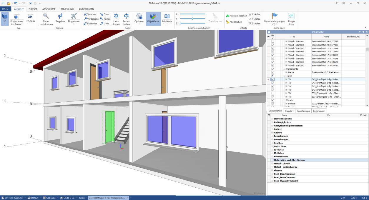 Methoden zur semantischen Annotation von Building Information Modelling (BIM) Modellen zur Förderung der Nachhaltigkeit im Bauwesen