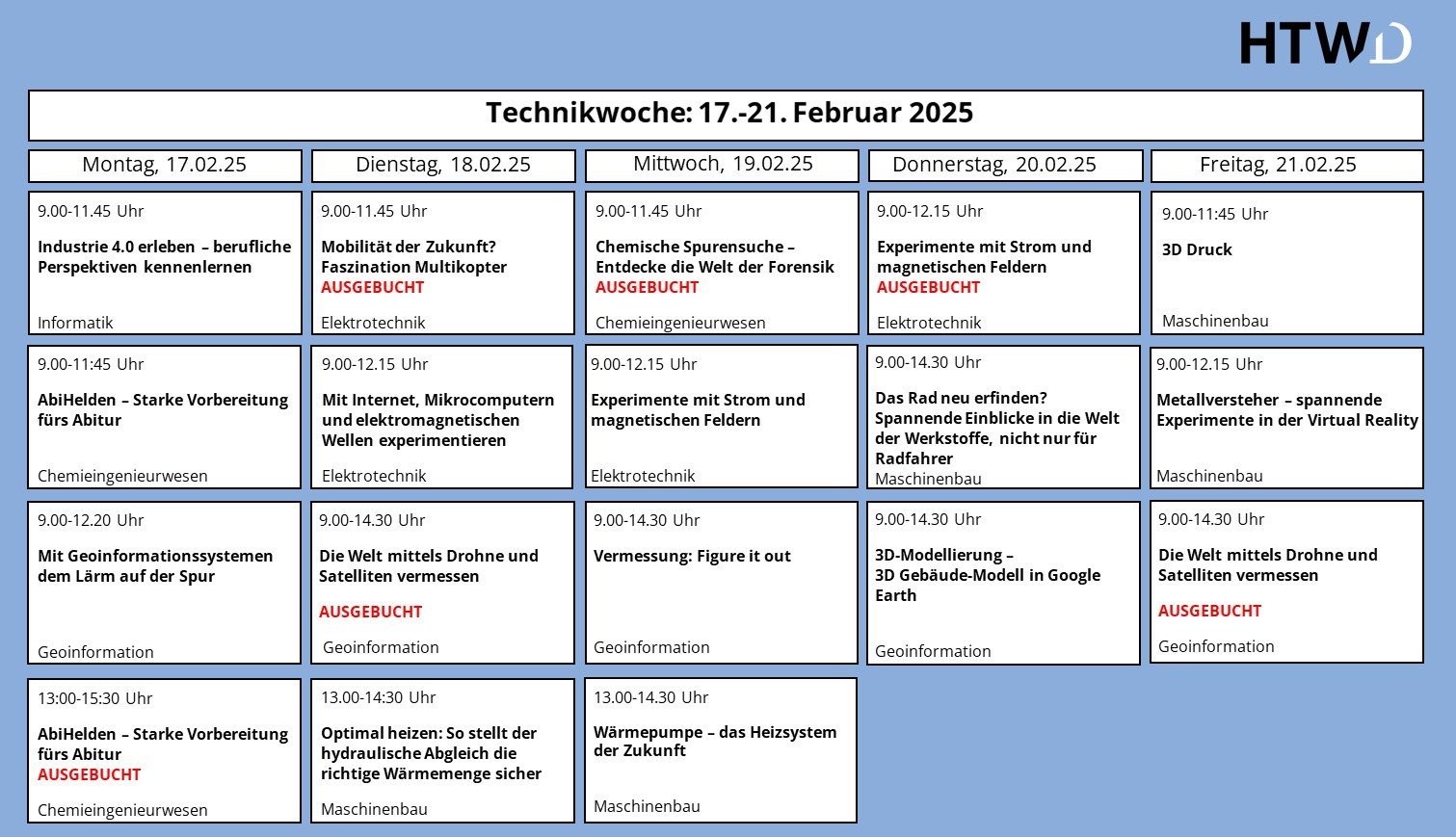 Programm Technikwoche