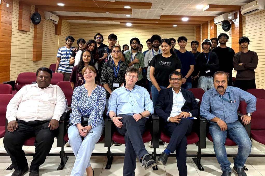 Gruppe indischer Studierender