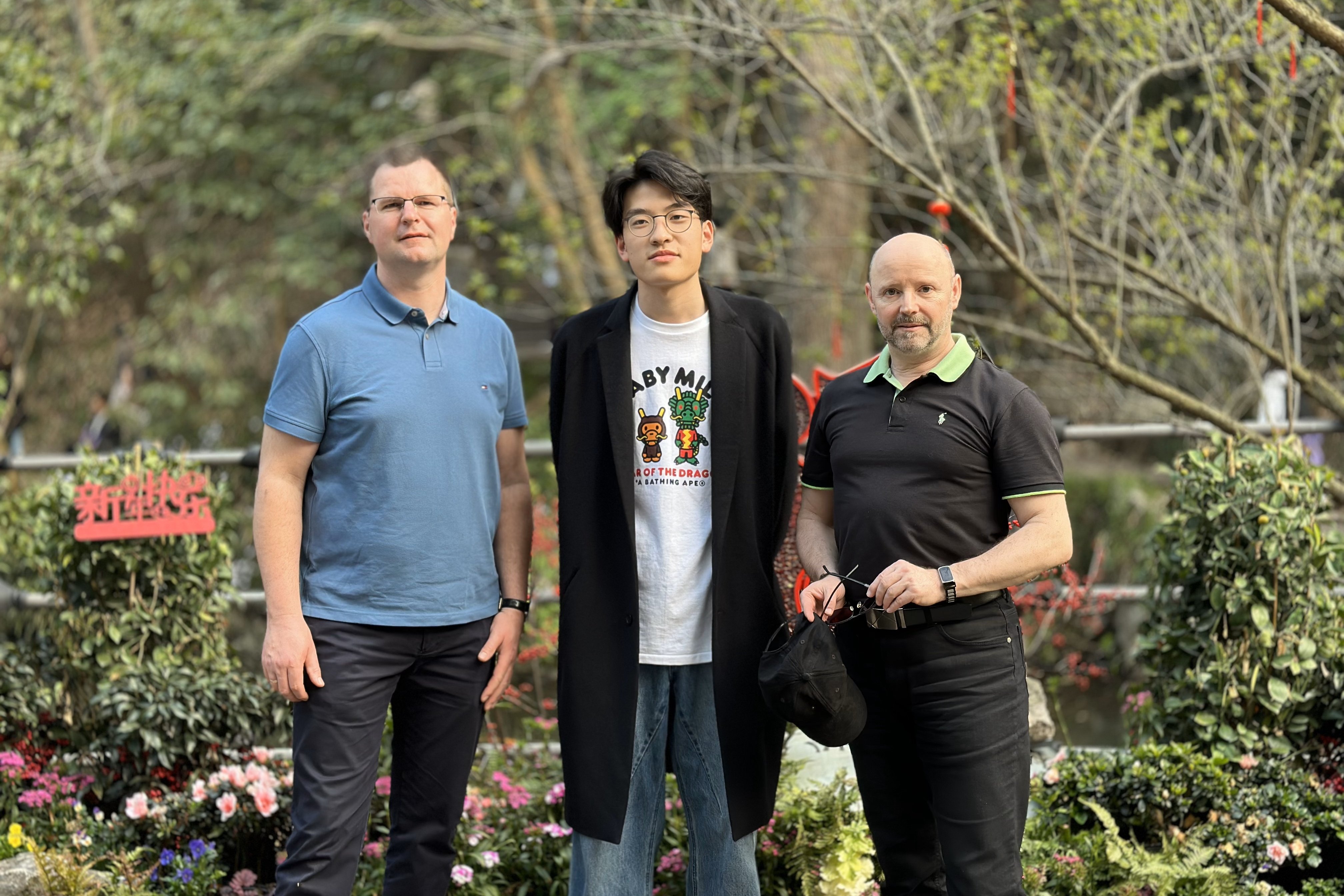 Prof. Günther, Pengji Wang, Prof. Stehr