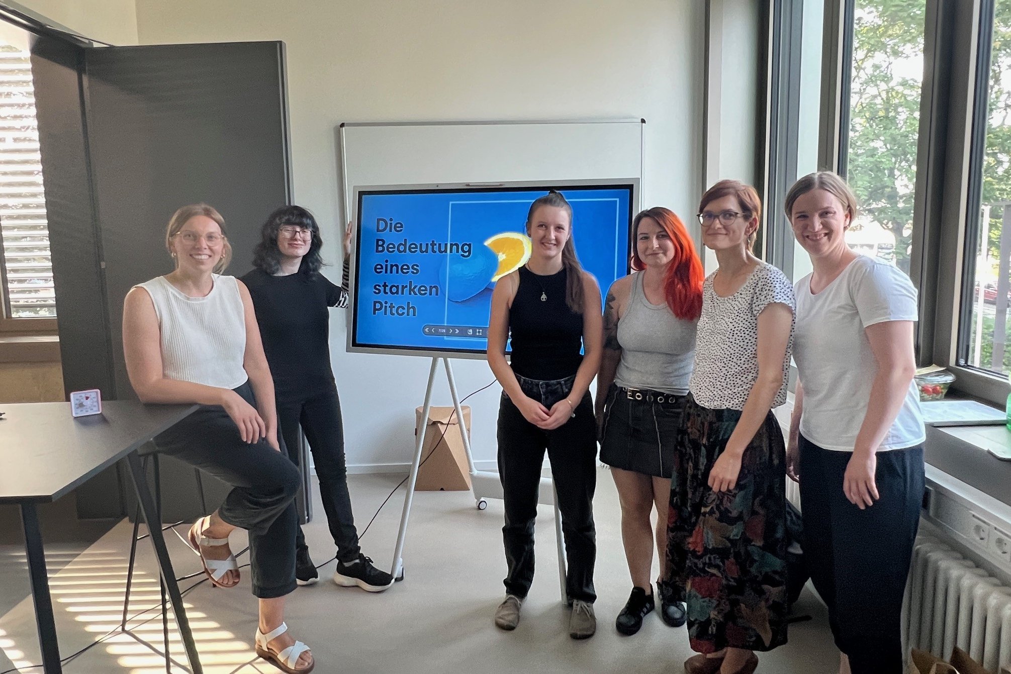 Die EXIST Women Stipendiatinnen im Pitchworkshops